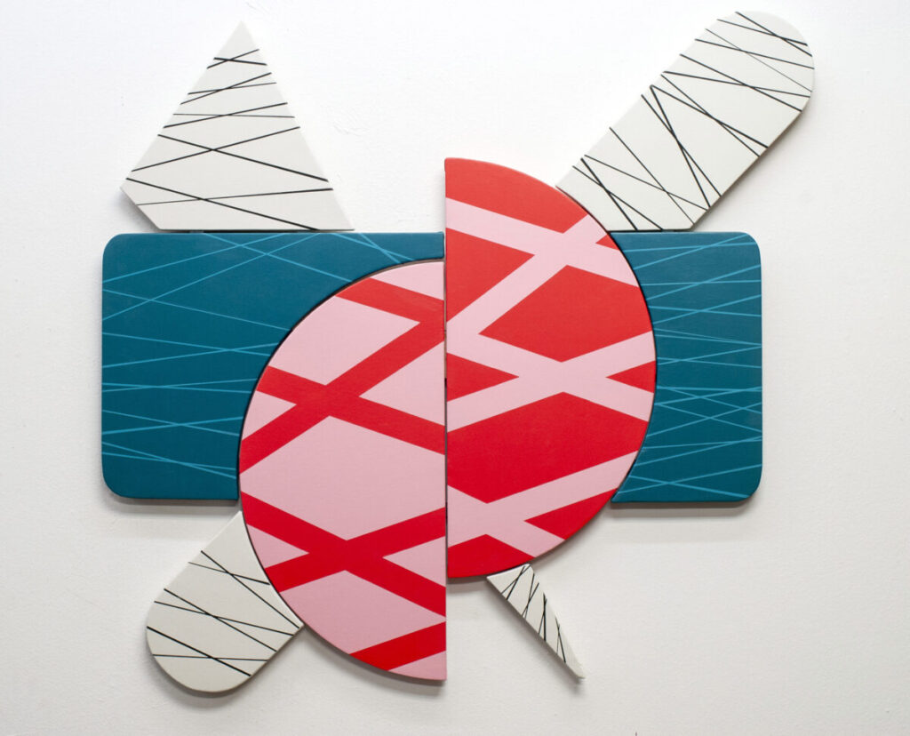 "Running up that Hill" #1, Acrylic on canvas mounted on plywood, 99 X 101 Cm - 2024