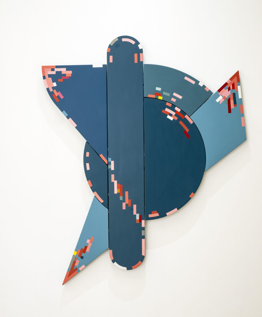 "The Battle between Square & Evil" # 2, Acrylic on canvas mounted on MDF, 172X140CM, 2023